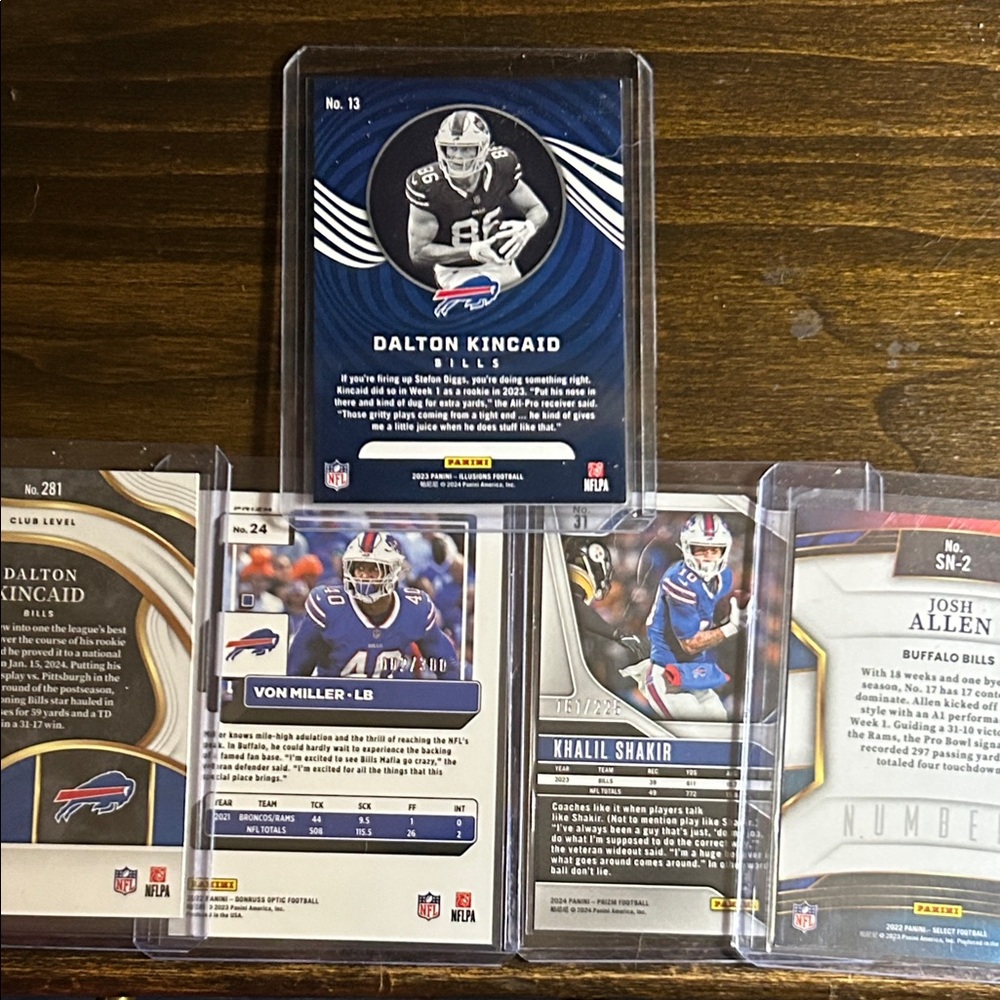 Buffalo Bills 5 Card Lot - Rookie, Variations, #d Cards - Picture 2 of 3
